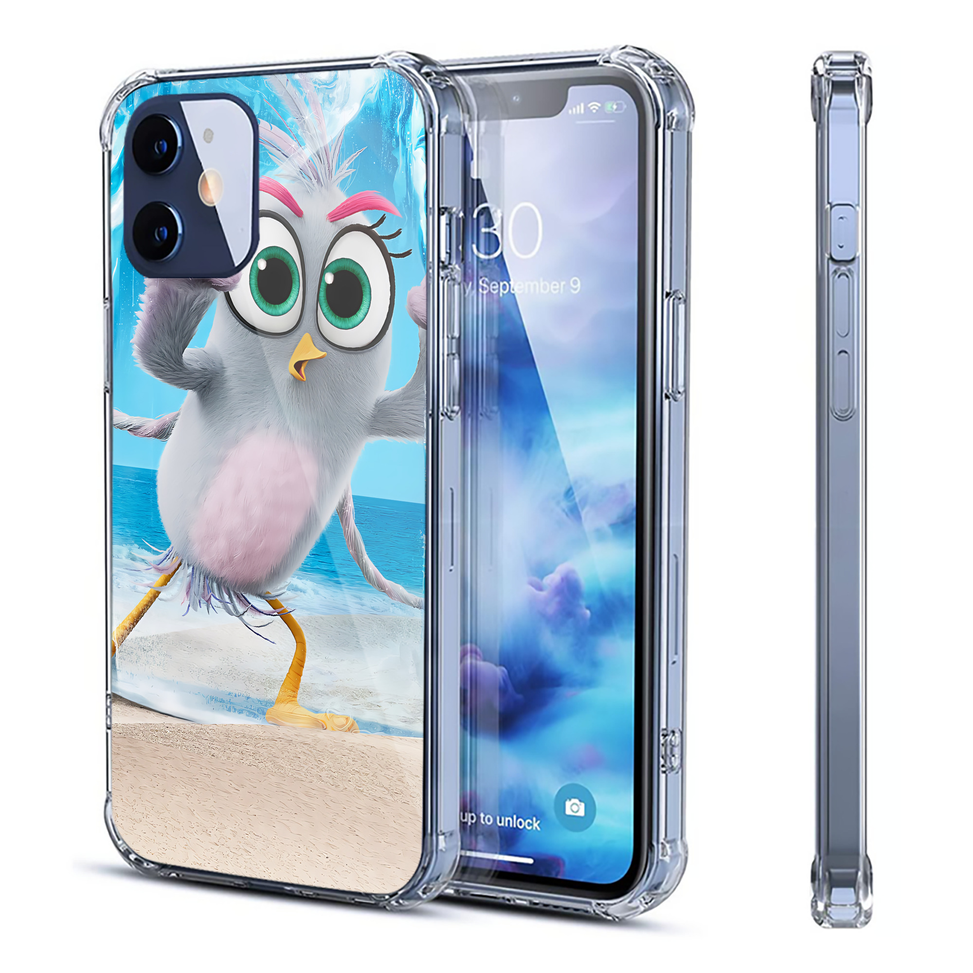 （画像用） Angry Birds アングリーバード 【iPhone 12シリーズ対応】透明スマホケース（クリアソフトケース）
